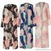 iYYVV Women Long Sleeve Kimono Floral Printed Shawl Beachwear Chiffon Cardigan Tops Cover up Blouse Pink B07FDCPLTB